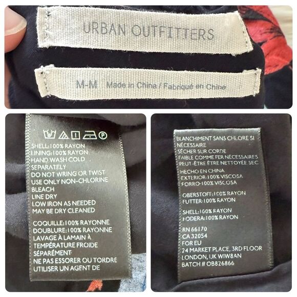 Urban Outfitters Catalina Printed Halter Dress in Black/Multi | Medium - Picture 7 of 8